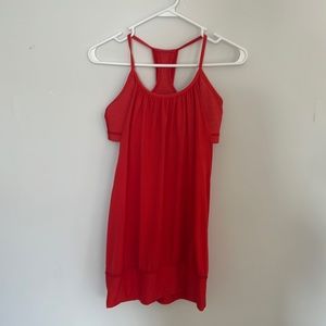 Lululemon no limits tank love red